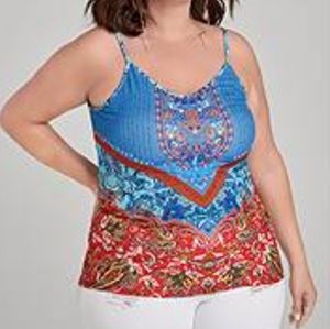 Vibrant tank top NWOT